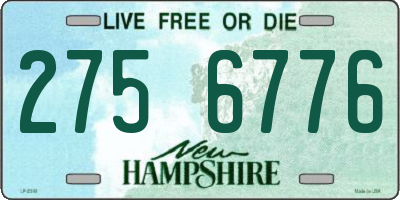 NH license plate 2756776