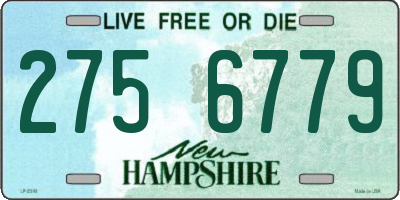 NH license plate 2756779