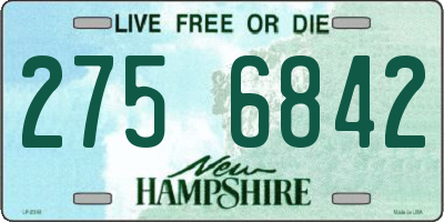 NH license plate 2756842