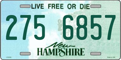 NH license plate 2756857