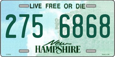 NH license plate 2756868