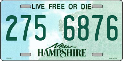 NH license plate 2756876