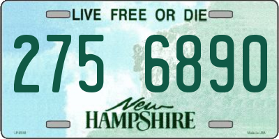 NH license plate 2756890