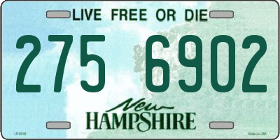 NH license plate 2756902