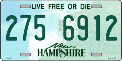 NH license plate 2756912