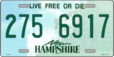 NH license plate 2756917