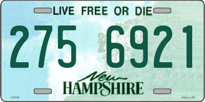 NH license plate 2756921