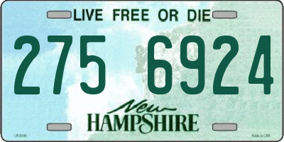 NH license plate 2756924