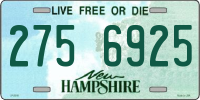 NH license plate 2756925