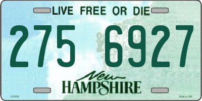 NH license plate 2756927