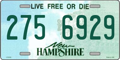 NH license plate 2756929