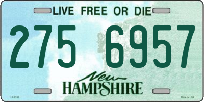 NH license plate 2756957