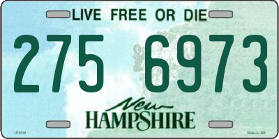 NH license plate 2756973