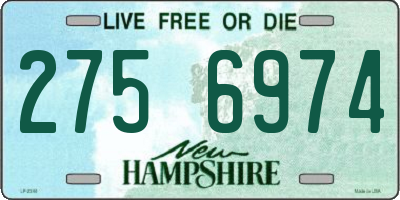 NH license plate 2756974