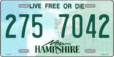 NH license plate 2757042