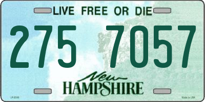 NH license plate 2757057