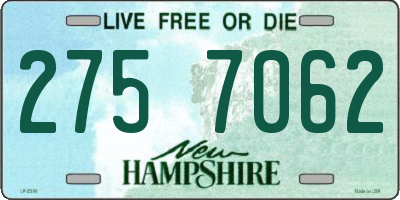 NH license plate 2757062