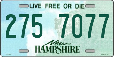NH license plate 2757077