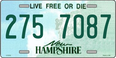 NH license plate 2757087