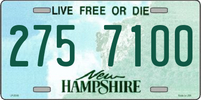NH license plate 2757100