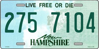 NH license plate 2757104
