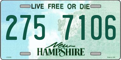 NH license plate 2757106