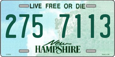 NH license plate 2757113