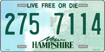 NH license plate 2757114