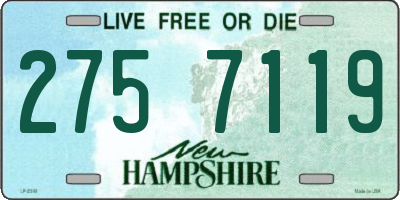 NH license plate 2757119