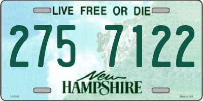 NH license plate 2757122