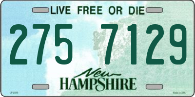 NH license plate 2757129