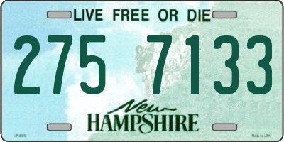 NH license plate 2757133