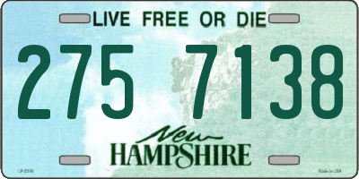 NH license plate 2757138