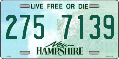 NH license plate 2757139