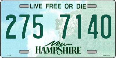 NH license plate 2757140
