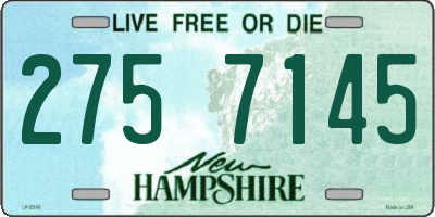 NH license plate 2757145