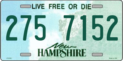 NH license plate 2757152