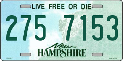 NH license plate 2757153