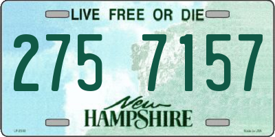 NH license plate 2757157