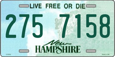 NH license plate 2757158