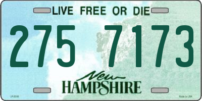 NH license plate 2757173