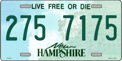 NH license plate 2757175