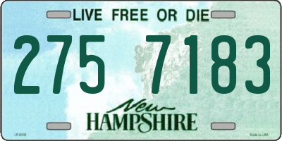 NH license plate 2757183