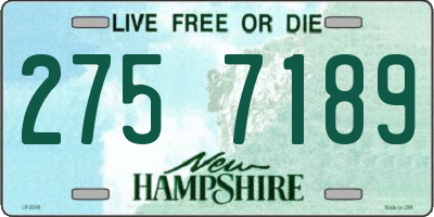 NH license plate 2757189