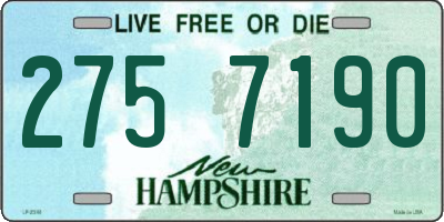 NH license plate 2757190