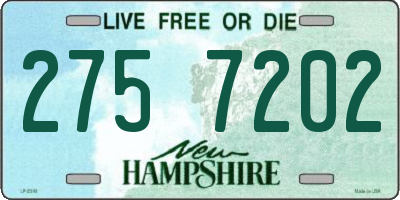 NH license plate 2757202
