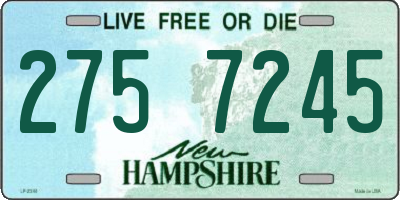 NH license plate 2757245