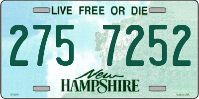NH license plate 2757252
