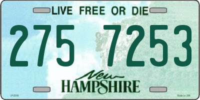 NH license plate 2757253