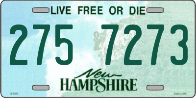 NH license plate 2757273